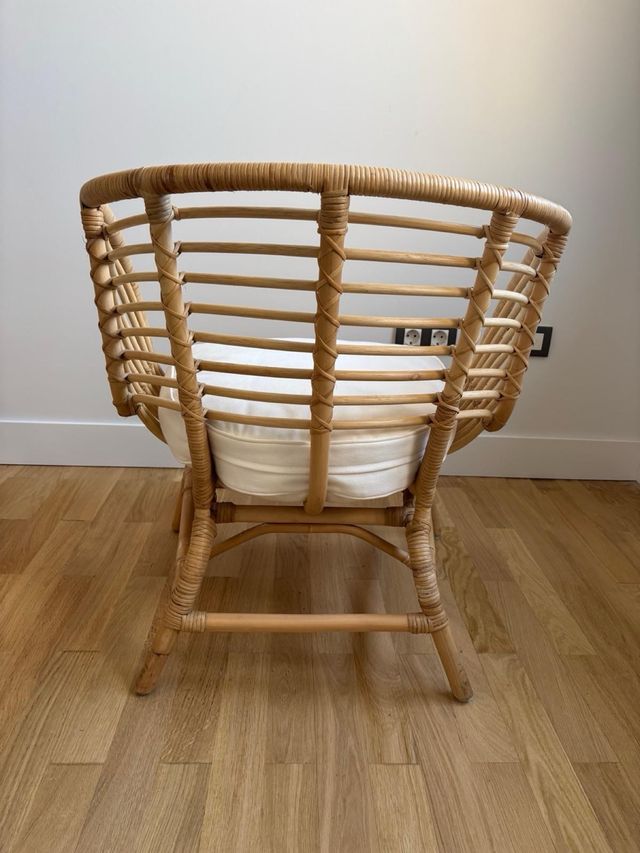 Sedia Buskbo in rattan beige