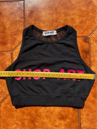 Top Shop Art nero fucsia tg S