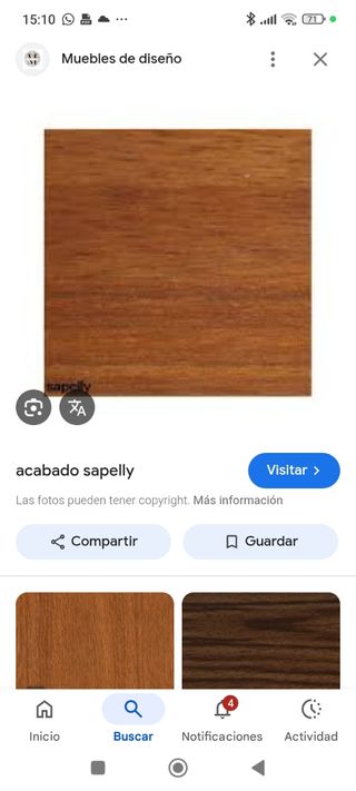 Escalera madera compacta