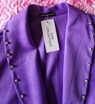 Blazer viola donna leggero
