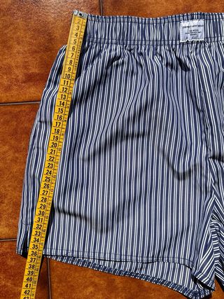 Pantaloncini Shein blu e bianchi - M