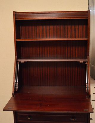 Secreter vintage madera - estantería cajones