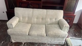 Sofá 3 plazas beige