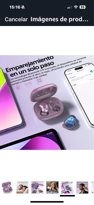 Auriculares inalámbricos - Rosa