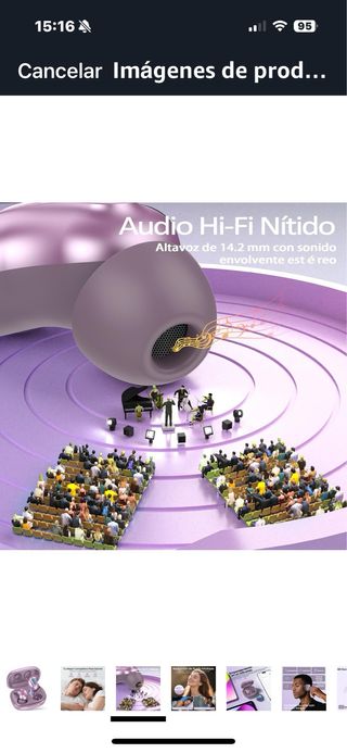 Auriculares inalámbricos - Rosa