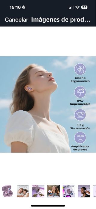 Auriculares inalámbricos - Rosa