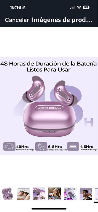 Auriculares inalámbricos - Rosa