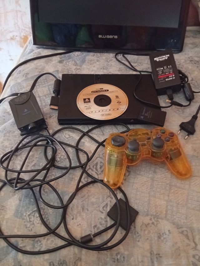 PS2 (PlayStation 2) + mando naranja memrcar eyetoy