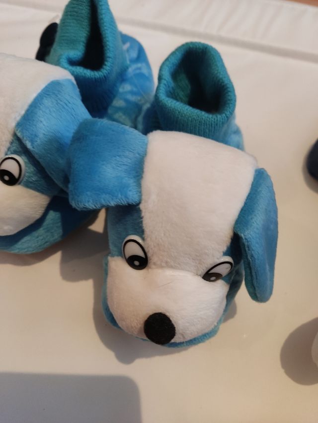Pantuflas perrito azul - Floopy's - T26- T27
