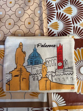 Astuccio Palermo in tela beige