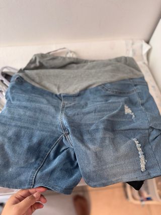 Pantalones premamá blancos
