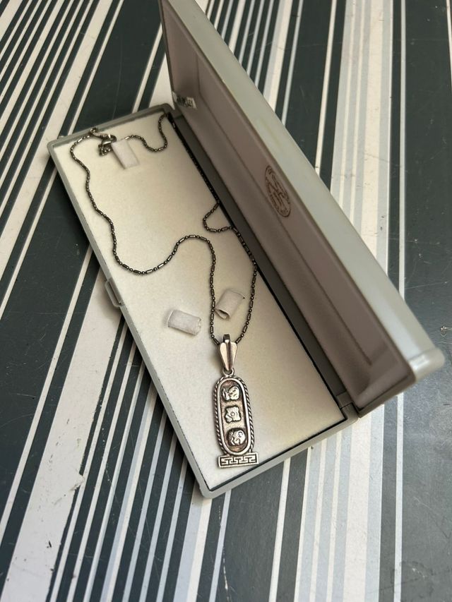 Collar con colgante Oro Maya plata 925