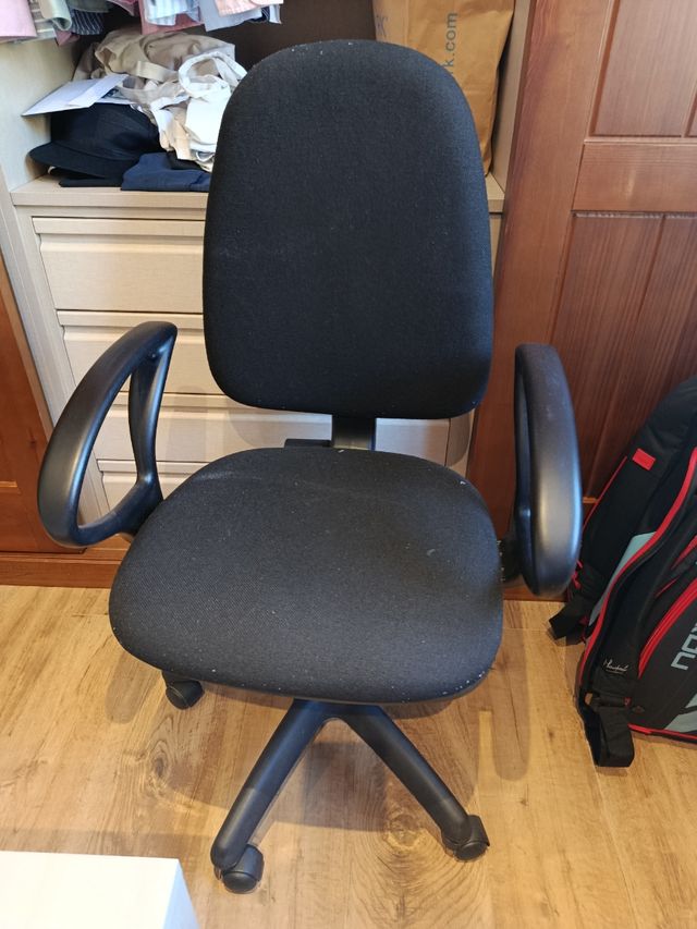 Escritorio madera gris glacial más silla