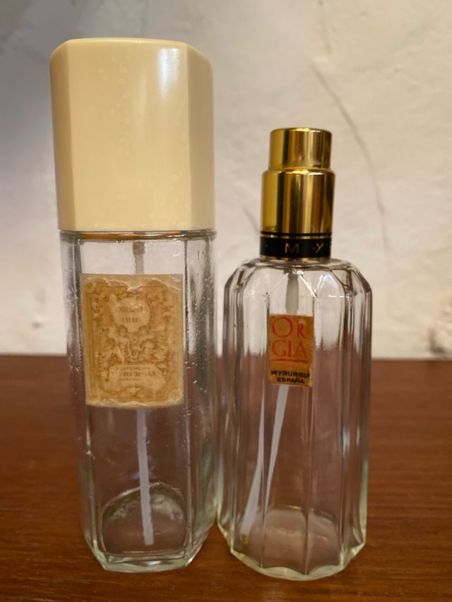 Frascos perfume antiguos vacíos