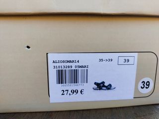 Sandalias niño - Azul y Blanco - Talla 39