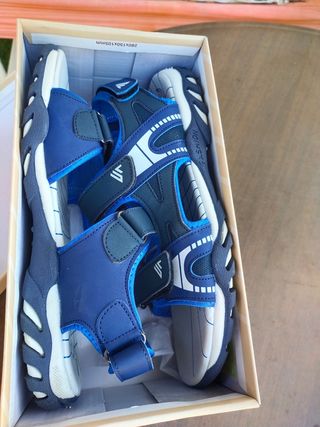 Sandalias niño - Azul y Blanco - Talla 39