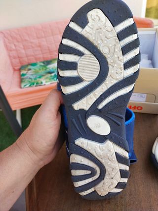 Sandalias niño - Azul y Blanco - Talla 39
