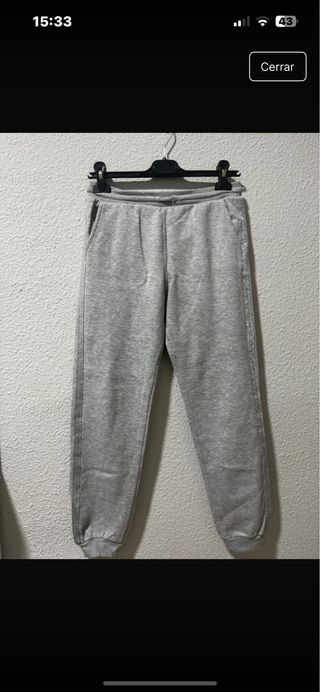 Pantalones chándal grises