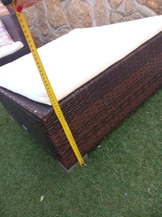 Set da giardino in vimini marrone