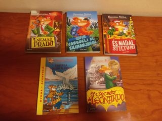 5 libros de Geronimo Stilton. 