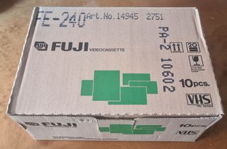 10 VHS Fuji F-240 pacco ancora sigillato