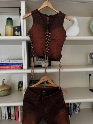 Conjunto vaquera marrón - jaded london -