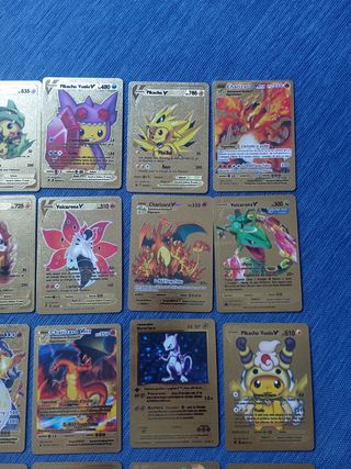 20 cartas Pokémon doradas