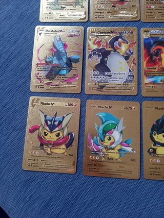 20 cartas Pokémon doradas