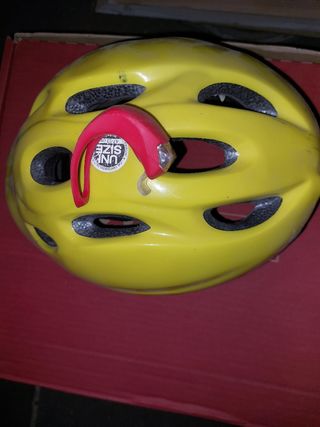 Casco bici niño amarillo