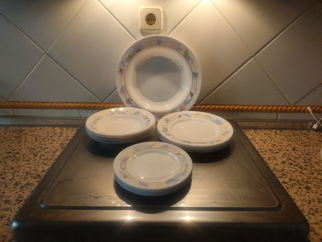 Juego de 15 platos porcelana