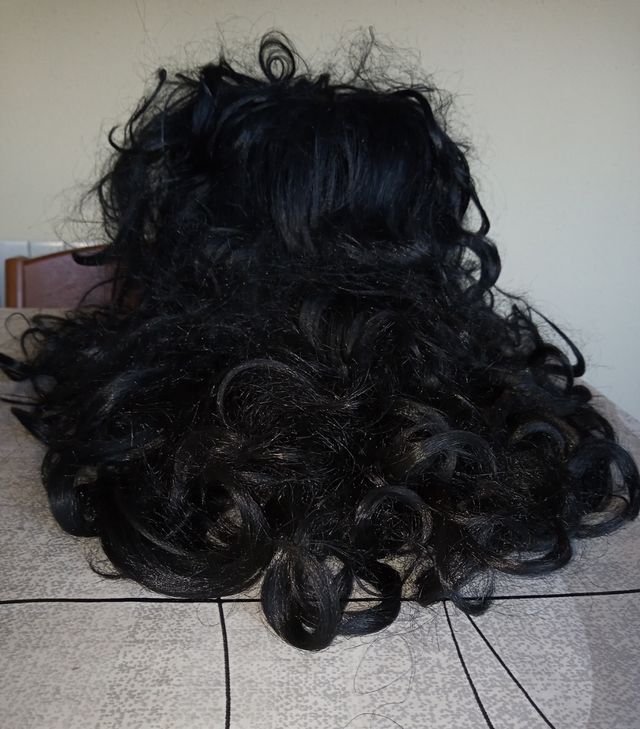 Peluca Hippie Guirca Negra