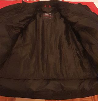 Cazadora moto IXS negra y roja