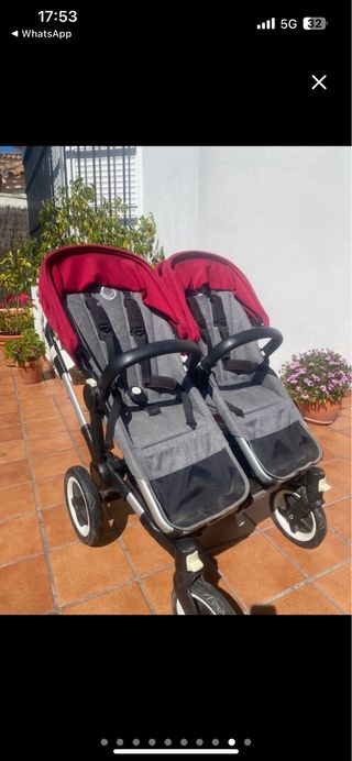 Bugaboo Donkey2 Duo - Gris Edición Olas