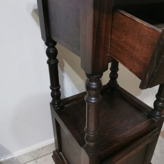 Mesita noche antigua madera