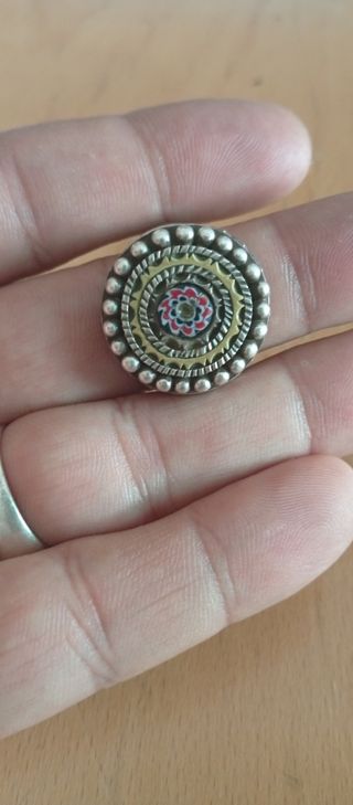 Anillo plata multicolor