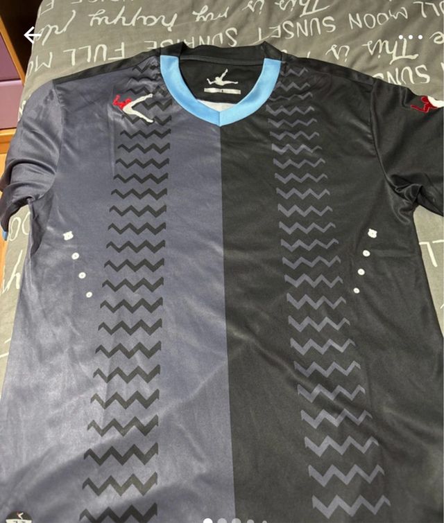 Camiseta Legea L - Negra/Azul
