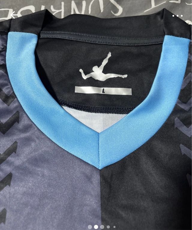 Camiseta Legea L - Negra/Azul