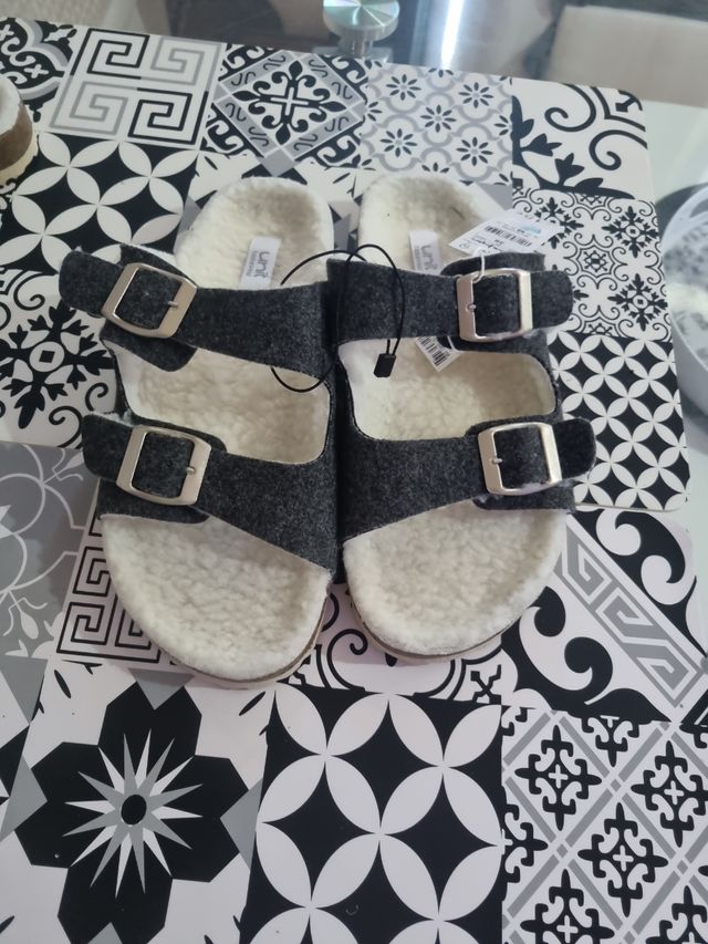 Chanclas El Corte Inglès - Gris - Talla 38