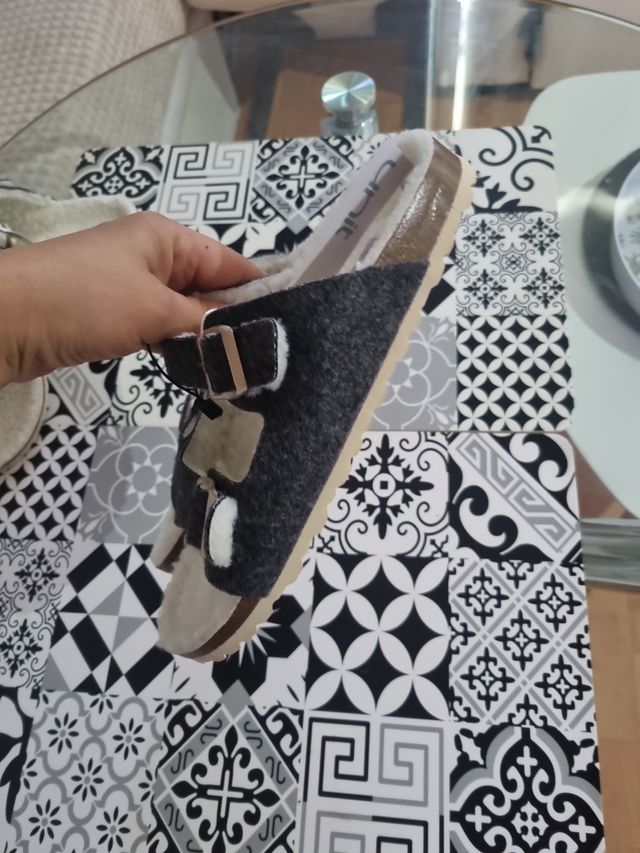 Chanclas El Corte Inglès - Gris - Talla 38