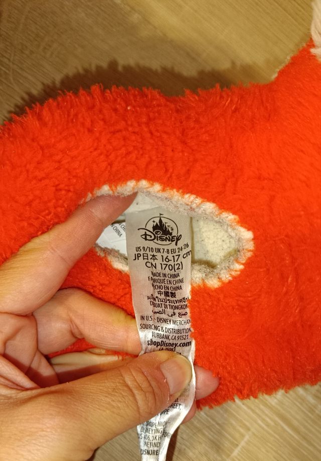 Pantuflas rojas RED talla 26