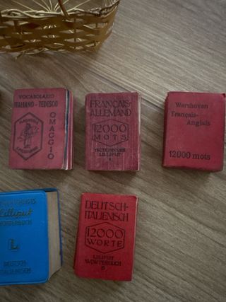 mini dizionari italiano - tedesco - francese