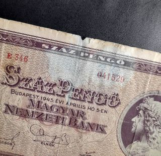 🇭🇺 Billete 100 Pengos 1945