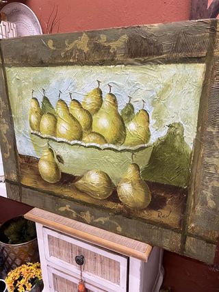 Cuadro peras - Lienzo frutero