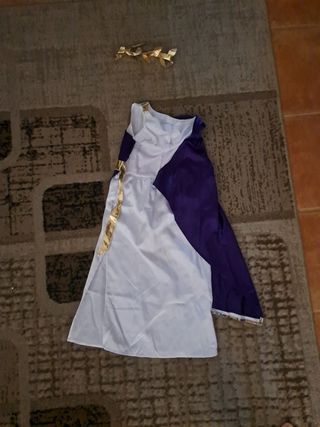 Costume greco viola-bianco per bambini