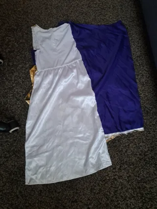 Costume greco viola-bianco per bambini