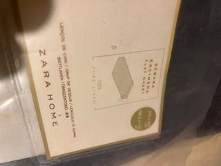 Sábana XXL  lino negra Zara Home