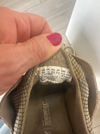 Zapatillas casual beige-verdes