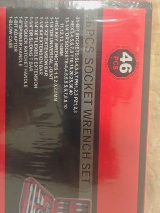 Jogo de Chaves de Soquete 46 peças