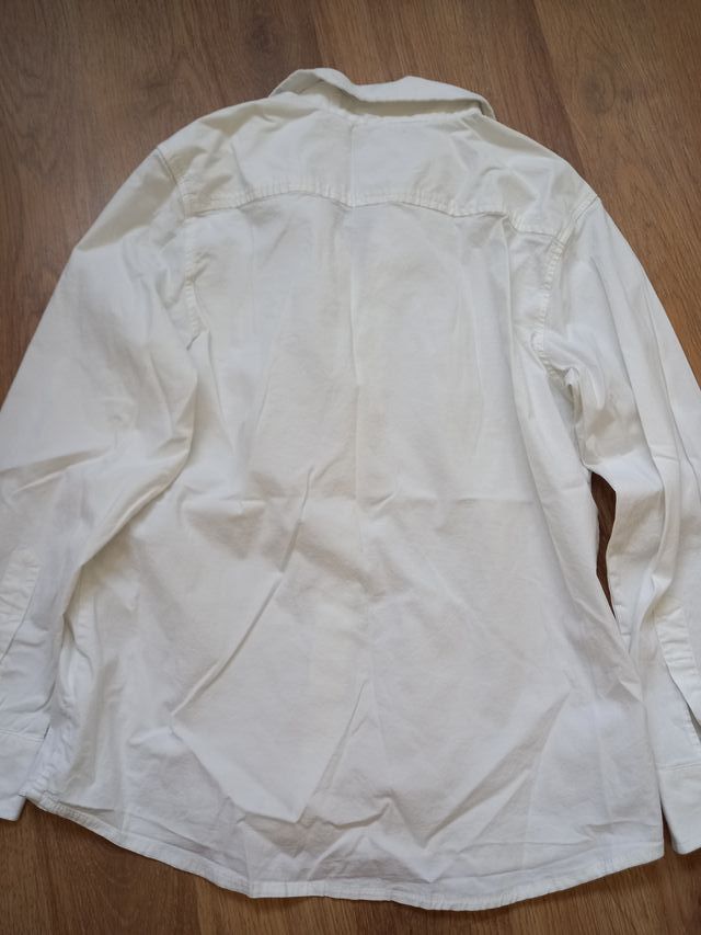 Camisa Nanos niño - blanca, manga larga, talla 10