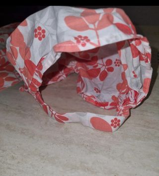 Set bandana Okaidi bimba - rosso, bianco